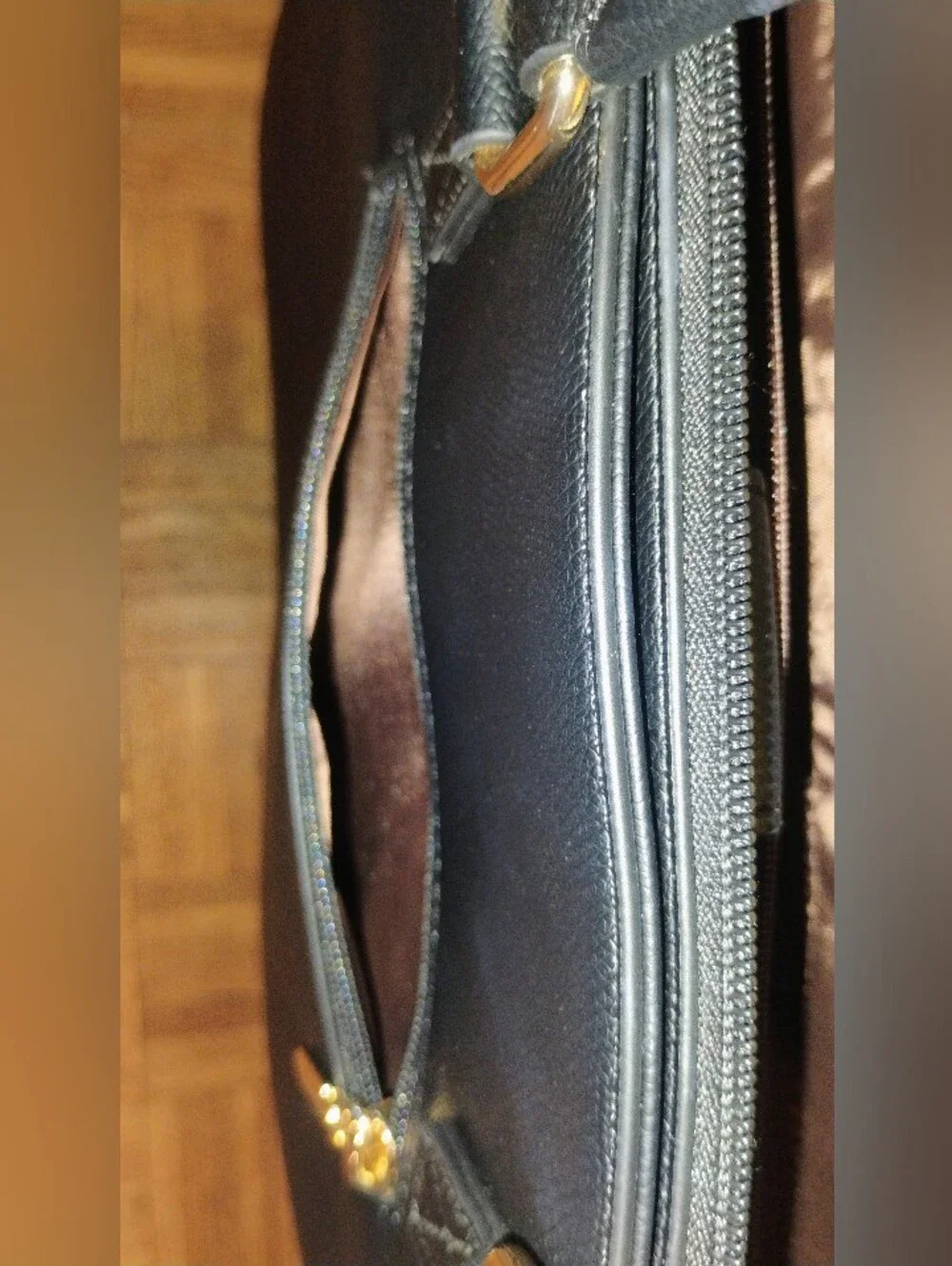 Women's Faux Leather Laptop Tote Bag
